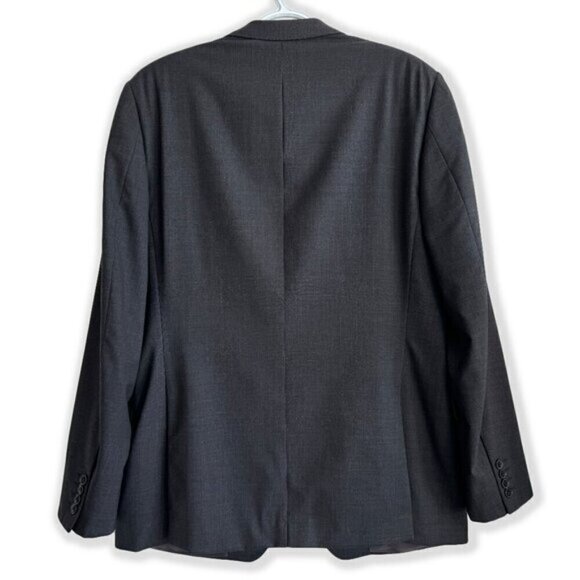 Vintage Z Zegna Charcoal Gray 100% Wool Blazer – Swiss Tailored 90s Elegance - Picture 4 of 8